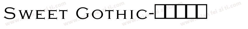 Sweet Gothic字体转换